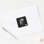 nieuwsgierigheid vierkante sticker (Envelop)