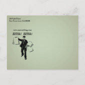  nieuwshuwelijk sparen de datum aankondigingskaart (Achterkant)