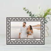 Nieuwskaart voor Tegel met Kerstmis van de moderne Kaart (Staand voorkant)