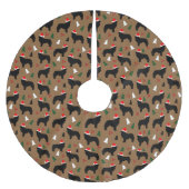 Nieuwskerstcadeaus Santa Hat Newfoundland Dogs Ker Kerstboom Rok (Voorkant)