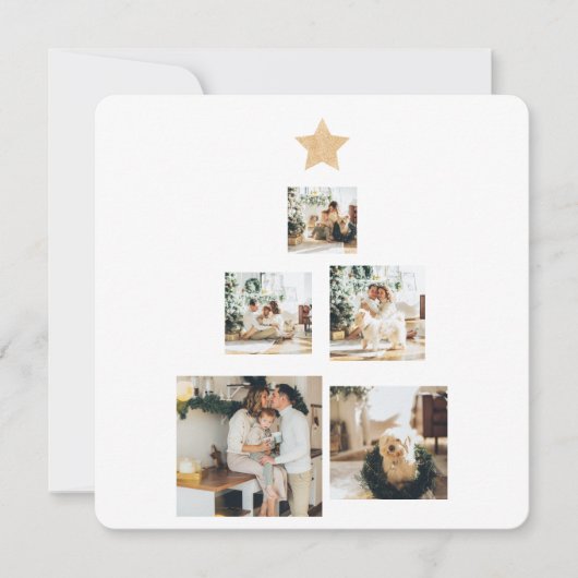 Nieuwskerstfoto met ster (Voorkant)