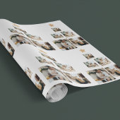 Nieuwskerstfoto met ster cadeaupapier