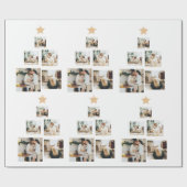 Nieuwskerstfoto met ster cadeaupapier (Vlak)