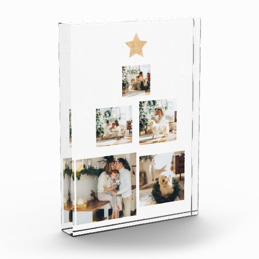 Nieuwskerstfoto met ster fotoblokken (Links)