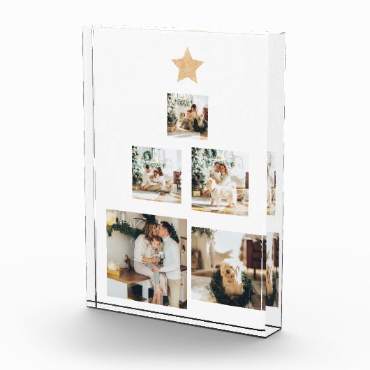 Nieuwskerstfoto met ster fotoblokken (Rechts)