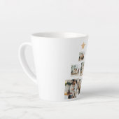 Nieuwskerstfoto met ster latte mok (Linkerhoek)