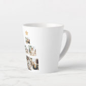 Nieuwskerstfoto met ster latte mok (Rechterhoek)