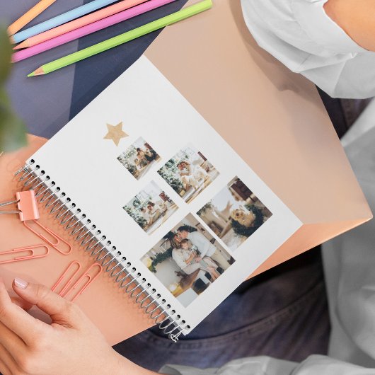 Nieuwskerstfoto met ster planner