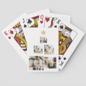 Nieuwskerstfoto met ster pokerkaarten (Achterkant)