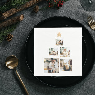 Nieuwskerstfoto met ster servet