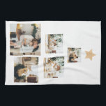 Nieuwskerstfoto met ster theedoek<br><div class="desc">Leg de magie van de vakantiemomenten van uw familie vast met onze "Modern Family Christmas Tree with Photo" gepersonaliseerde aandenken. Transformeer de speciale herinneringen van uw familie in een unieke aandenken met ons "Modern Family Christmas Tree with Photo"-ornament van Zazzle. Bestel vandaag nog uw exemplaar en maak dit vakantieseizoen echt...</div>