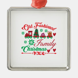 Nieuwskerstkerst met ouderwetse feestdagen metalen ornament