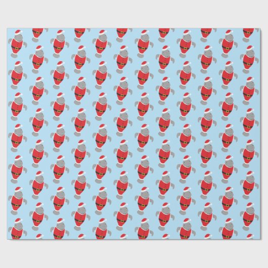 Nieuwskerstkerstmanateeg Cadeaupapier (Vlak)