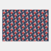 Nieuwskerstkerstmanateeg Inpakpapier Vel (Voorkant 3)