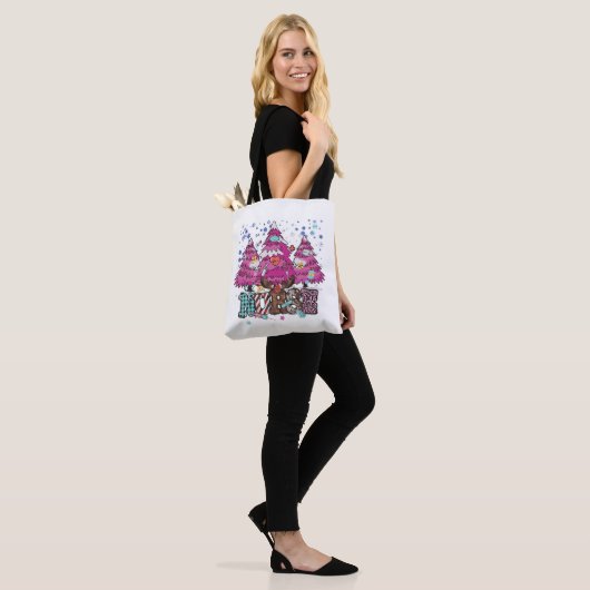 Nieuwskerstmis 4 tote bag (Op model)