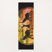 Nieuwste Afrikaanse Mannen in de sport en vrouweni Yogamat (Voorkant)