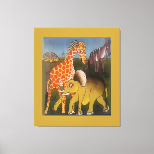 Nieuwste Afrikaanse olifant Canvas Afdruk (Voorkant)