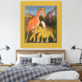 Nieuwste Afrikaanse olifant Canvas Afdruk (Insitu (Slaapkamer))