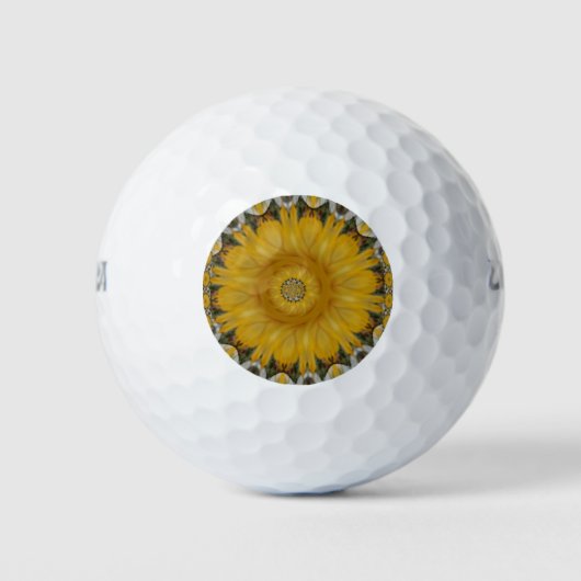 Nieuwste Afrikaanse Traditionele Zonnebloem Art Pr Golfballen (Voorkant)