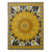Nieuwste Afrikaanse Traditionele Zonnebloem Art Pr Notitieboek (Voorkant)