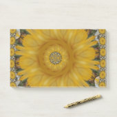 Nieuwste Afrikaanse Traditionele Zonnebloem Art Pr Post-it® Notes (Op bureau)