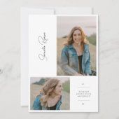 Nieuwste afstuderen aankondiging & uitnodiging (Voorkant)