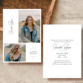 Nieuwste afstuderen aankondiging & uitnodiging