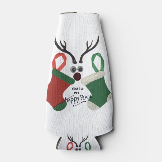 Nieuwste beste wensen voor kerstmis flesjeskoeler (Voorkant)