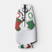 Nieuwste beste wensen voor kerstmis flesjeskoeler (Achterkant)