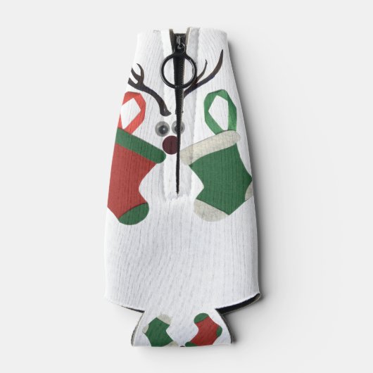 Nieuwste beste wensen voor kerstmis flesjeskoeler (Achterkant)