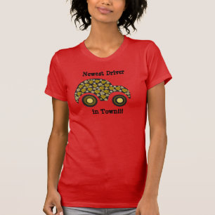 Nieuwste Bestuurder in de Stad Mooie Auto T-shirt
