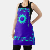 Nieuwste Chrisest time elegant blue week floral Schort (Insitu)