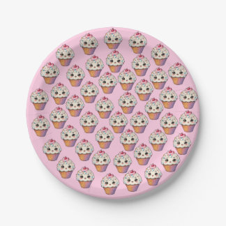 Nieuwste cupcake Borden feestje Papieren Bordje