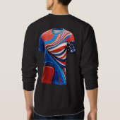 Nieuwste Design Mannen basic sweatshirt (Achterkant)