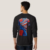 Nieuwste Design Mannen basic sweatshirt (Achterkant volledig)