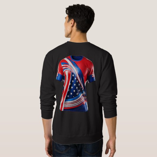 Nieuwste Design Mannen basic sweatshirt (Achterkant volledig)