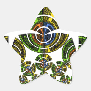 Nieuwste edgy Afrikaanse Maasai Tribal cultuur pat Ster Sticker