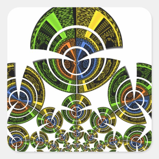 Nieuwste edgy Afrikaanse Maasai Tribal cultuur pat Vierkante Sticker (Voorkant)