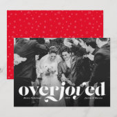 Nieuwste fotokaart voor kerstfeestdag feestdagenkaart (Voorkant / Achterkant)