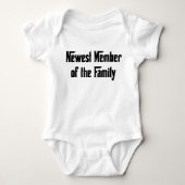 Nieuwste gezinslid romper (Voorkant)