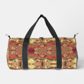 Nieuwste Golden Red African Print Art Design Plunjezak (Voorkant)