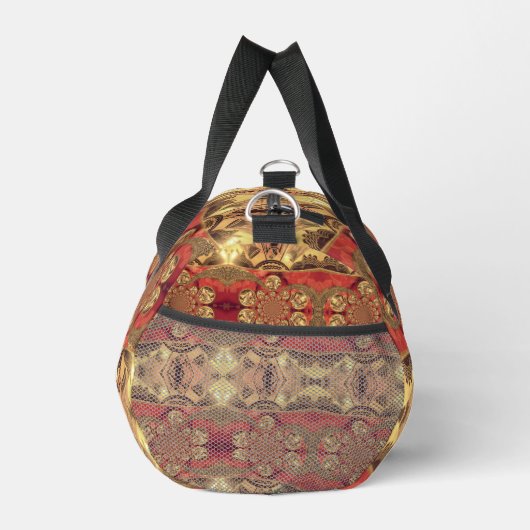 Nieuwste Golden Red African Print Art Design Plunjezak (Rechts)