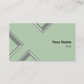 Nieuwste groene geometrische driehoeksvormen visitekaartje (Voorkant)