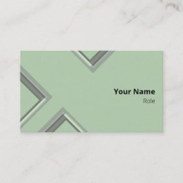 Nieuwste groene geometrische driehoeksvormen visitekaartje