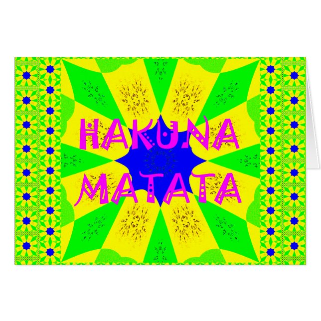 Nieuwste Hakuna Matata: prachtig wonderbaarlijk de (Voorkant Horizontaal)