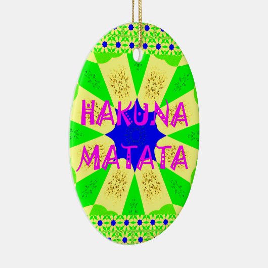 Nieuwste Hakuna Matata: prachtig wonderbaarlijk de Keramisch Ornament (Rechts)