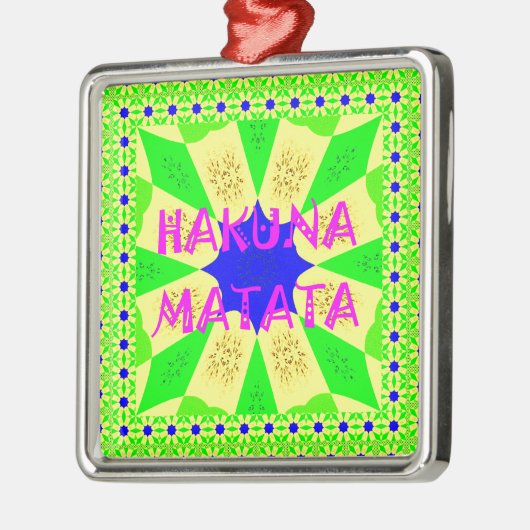 Nieuwste Hakuna Matata: prachtig wonderbaarlijk de Metalen Ornament (Links)