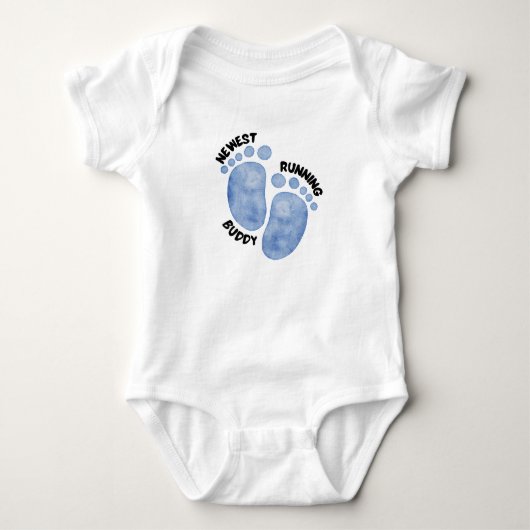 nieuwste hardloopmaatje baby body romper (Voorkant)