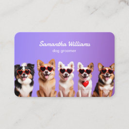 Nieuwste hond Grooming Custom QR Visitekaartje