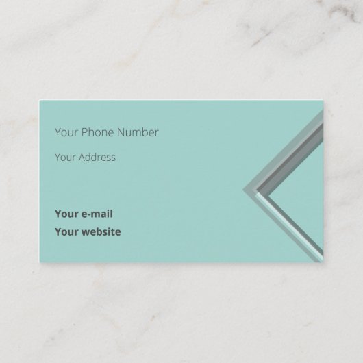 Nieuwste Ice Geometric Triangle-vormen Visitekaartje (Achterkant)